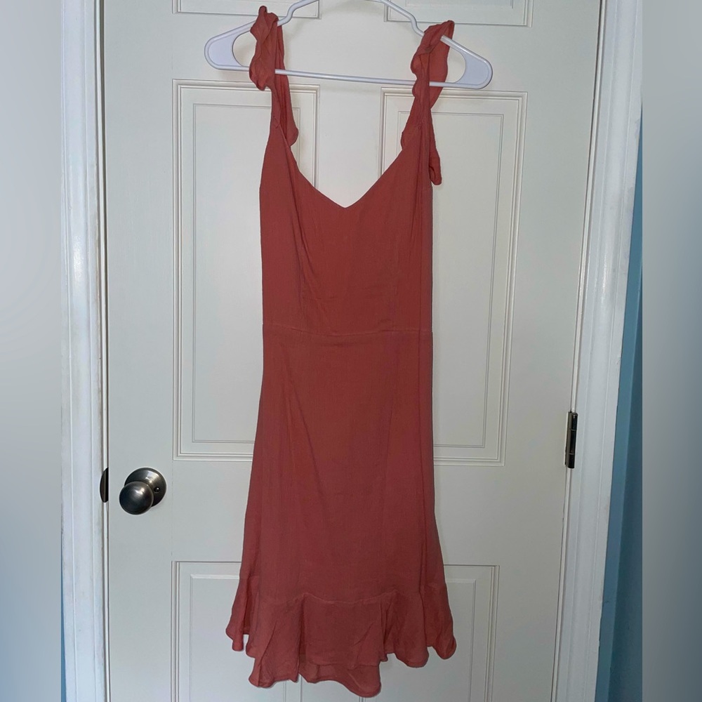Tiare Hawaii Midi Dress - One size fits all in a Mauve Rust color